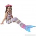 Wocharm 3 PCS Girls Swimmwear Swimsuit Mermaid Bikini Bathing Suit Pool Parties And Dress Up Games Flowers B0774MWS4S